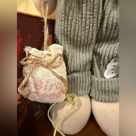 Snowman Plush Toy with Pink Scarf - Picture 5 of 8